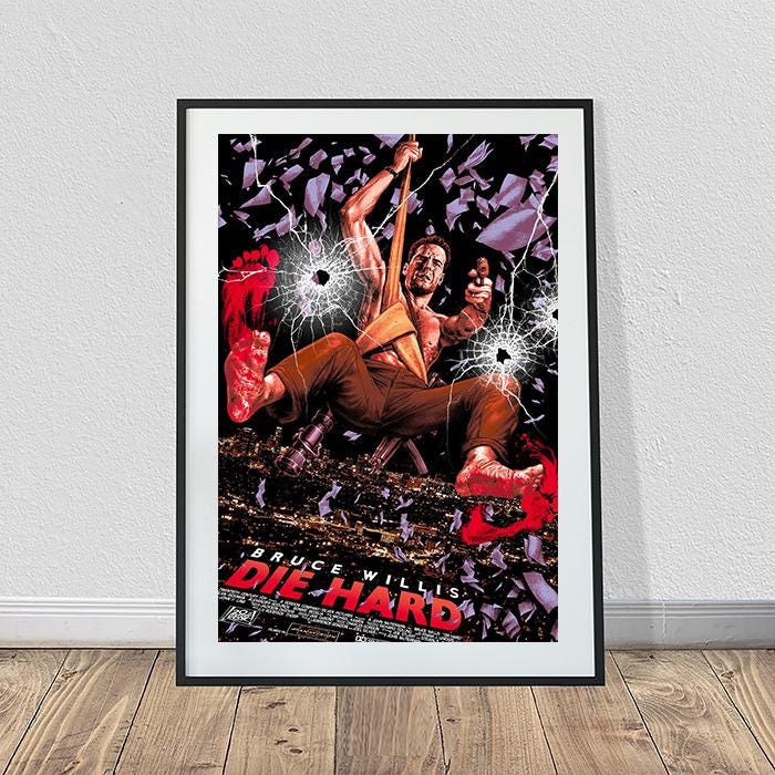Die Hard Bruce Willis Movie Poster Cover (24" x 36")