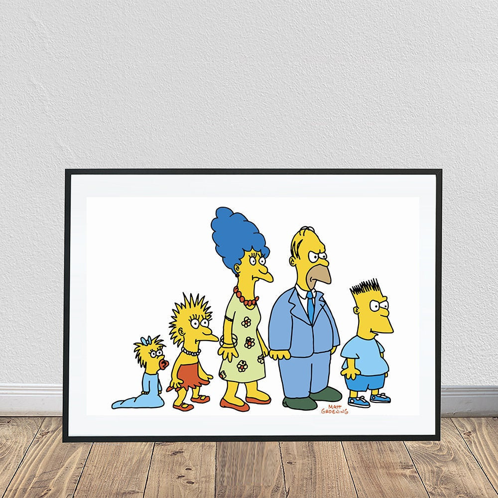 The Simpsons 1987 Family Portrait (24" x 36")