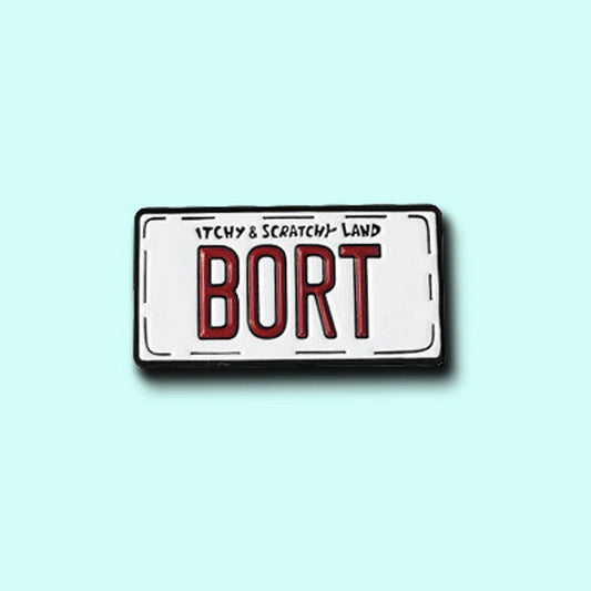 Bort License Plate Pin