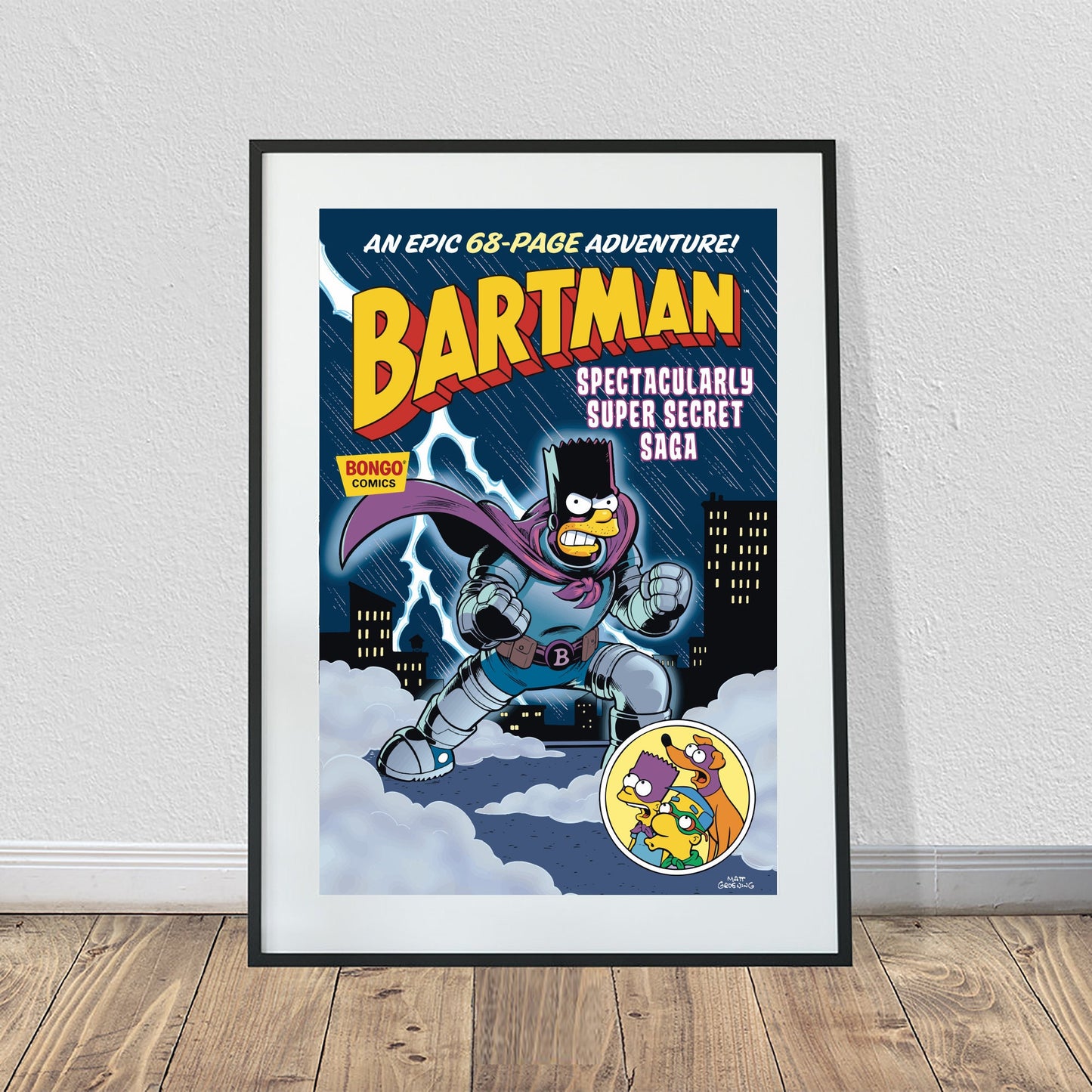 Bartman Comic Poster (24" x 36")