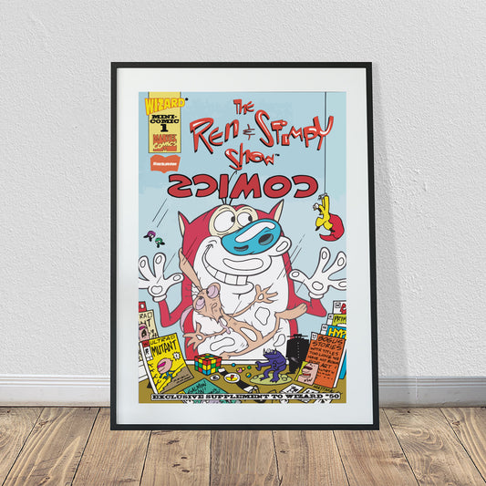 Ren & Stimpy Rare Comic Poster (24" x 36")