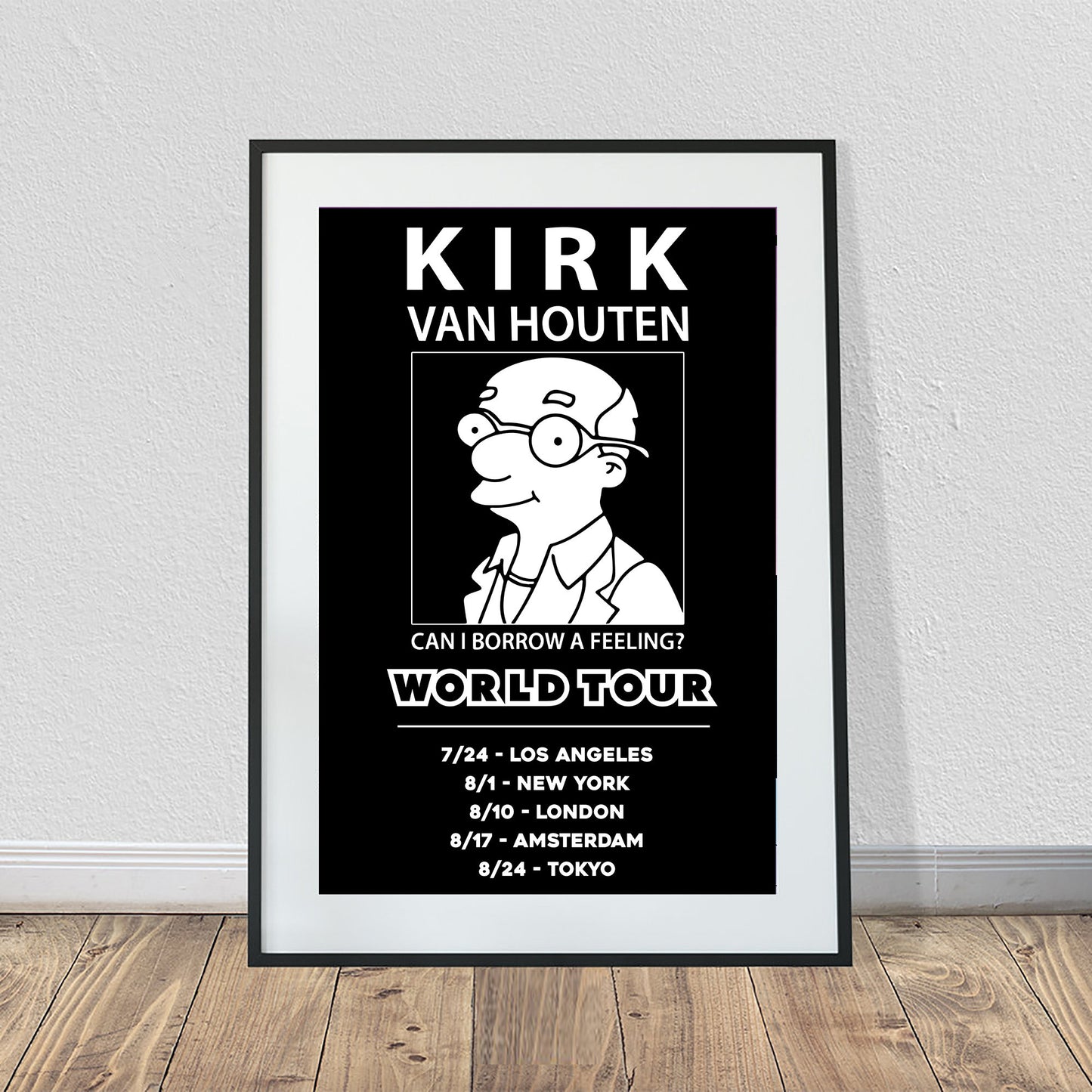 Kirck Van Houten "Can I Borrow a Feeling" World Tour Poster (24" x 36")