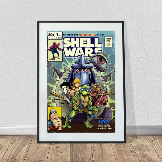 Shell Wars Comic Poster (24" x 36")