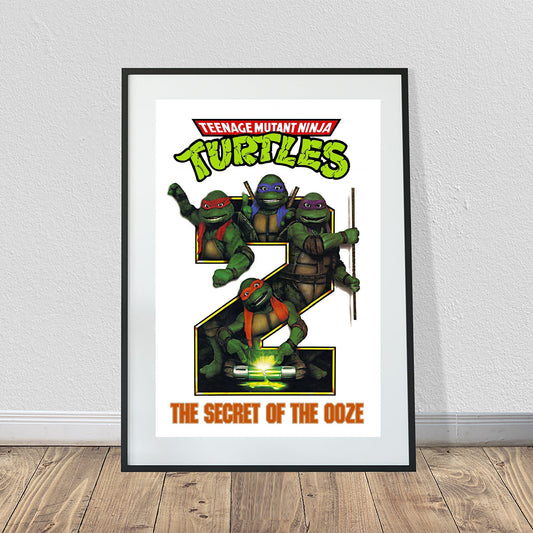 Teenage Mutant Ninja Turtles II Secret of the Ooze Vintage Movie Poster (24" x 36")