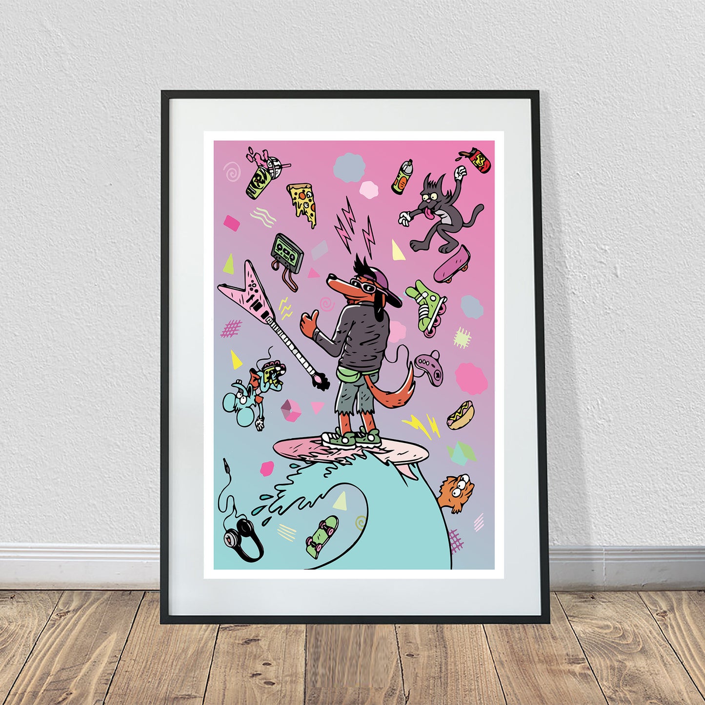 Itchy and Scratchy Poochie Collage Poster (24" x 36")