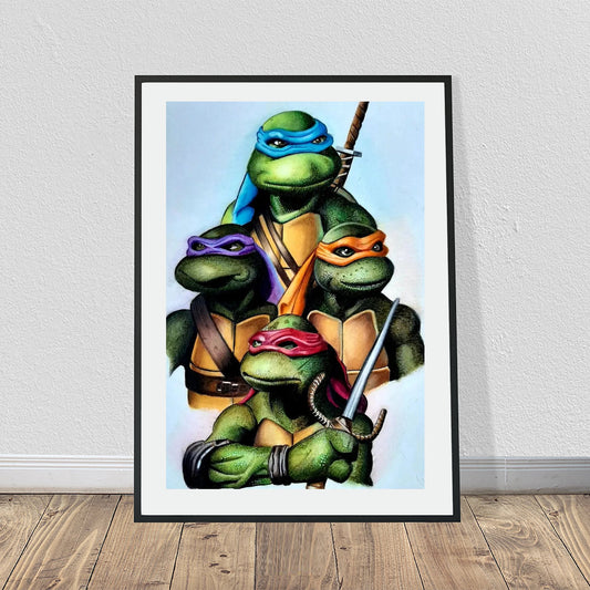 Teenage Mutant Ninja Turtles Portrait Painting Poster (24" x 36")