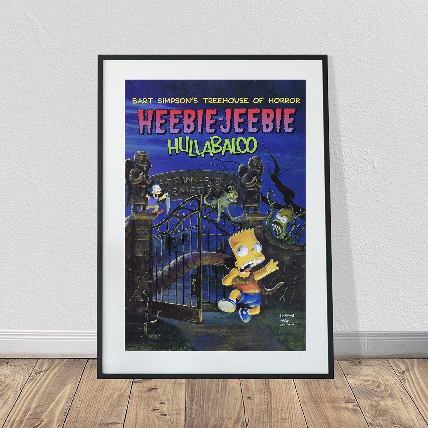 Bart Simpsons Treehouse of Horror Heebie-Jeebie Hullabaloo Poster (24" x 36")