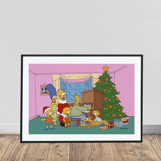 The Simpsons X-Mas Vintage Poster (24" x 36")