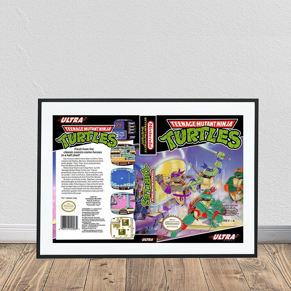 Teenage Mutant Ninja Turtles Nintendo Vintage Poster (24" x 36")