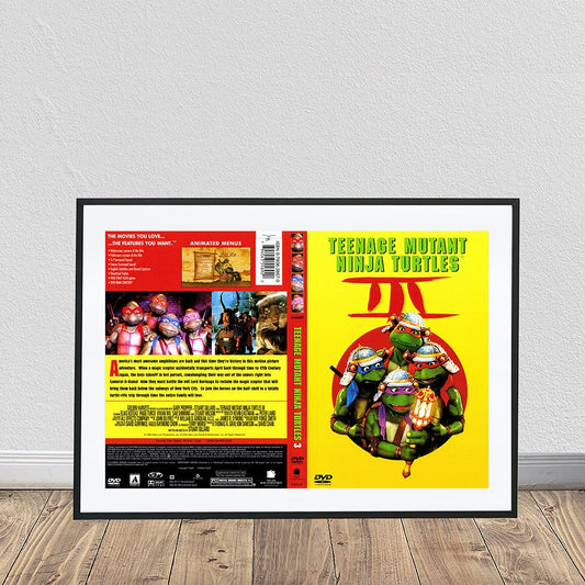 Teenage Mutant Ninja Turtles III Vintage Movie DVD Poster (24" x 36")