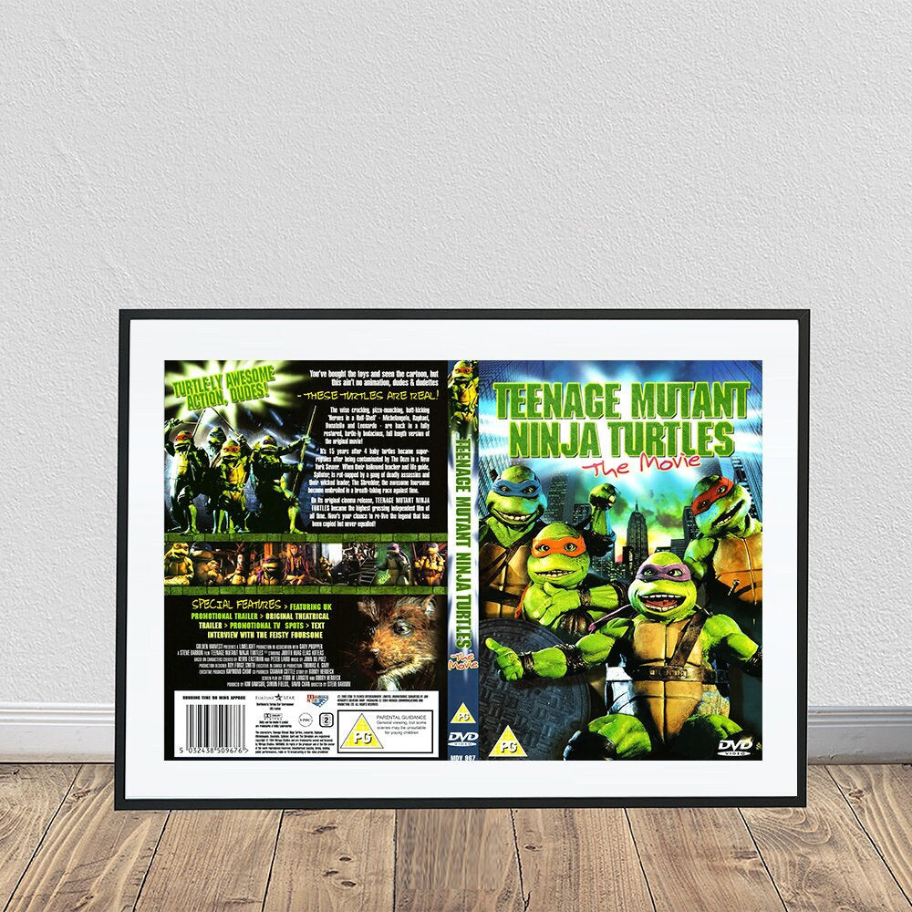 Teenage Mutant Ninja Turtles Vintage DVD Movie Poster (24" x 36")