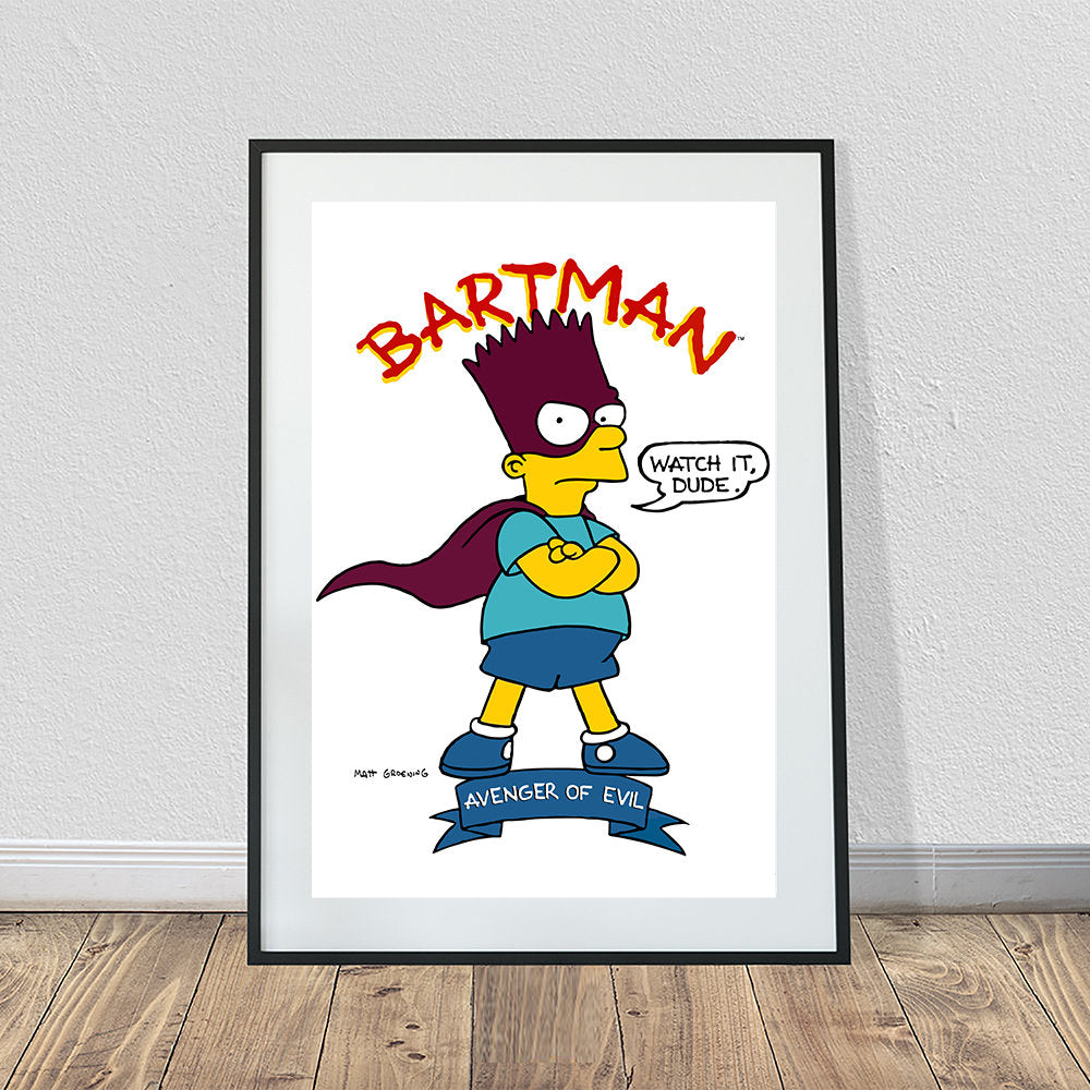 Bartman "Watch it Dude" Vintage Poster (24" x 36")