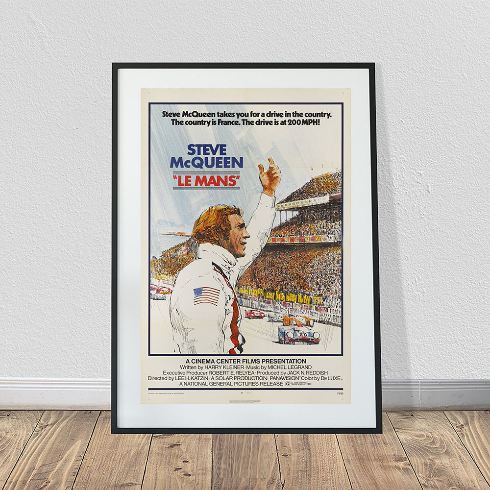 Le Mans Steve McQueen 1971 Vintage Poster (24" x 36")