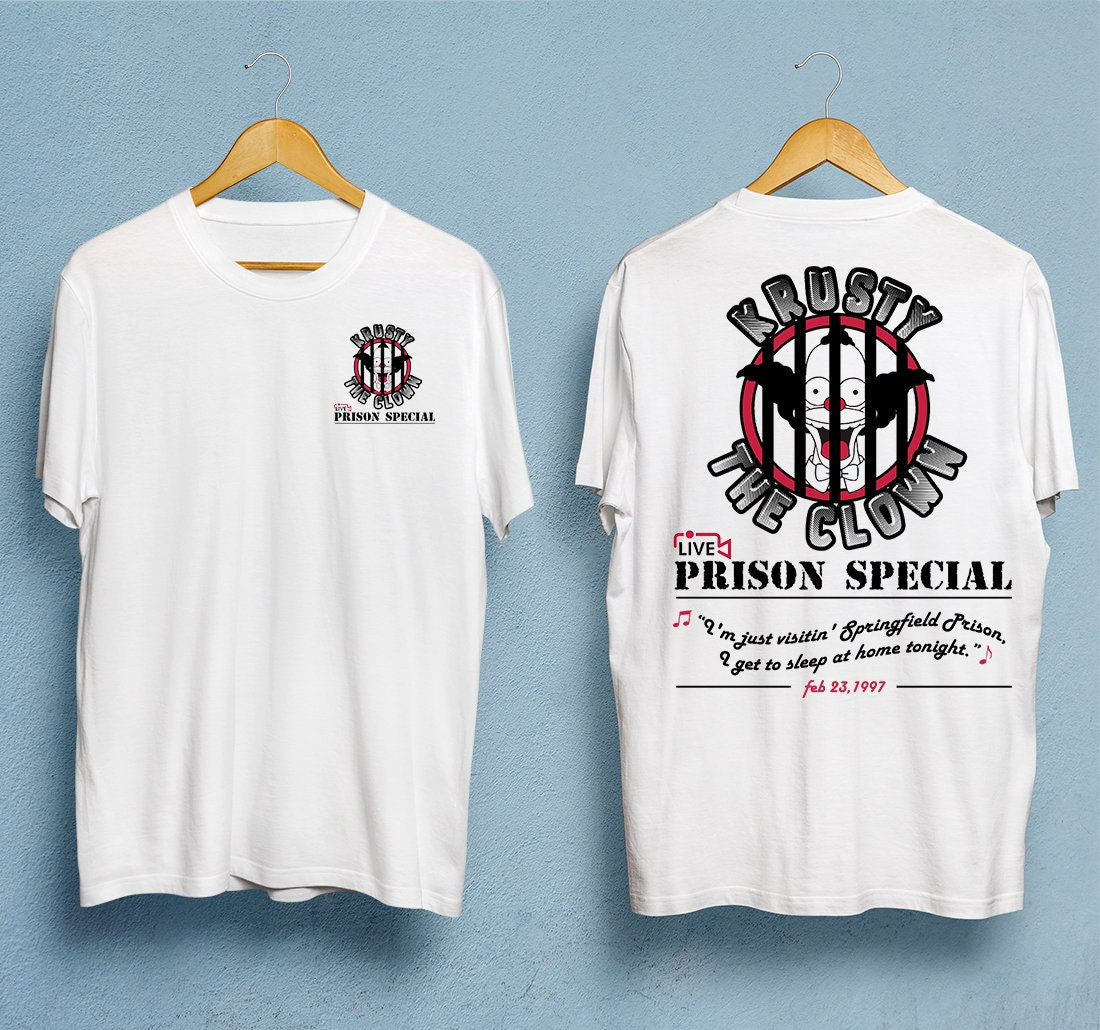 Krusty the Clown Prison Special Vintage T-Shirt