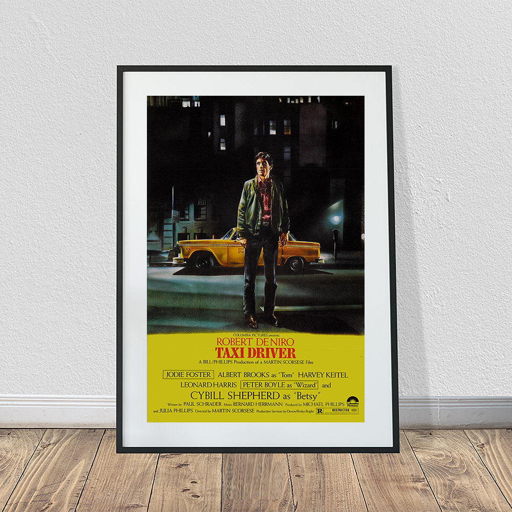 Taxi Driver - Robert Deniro - 1976 Vintage Movie Poster (24" x 36")